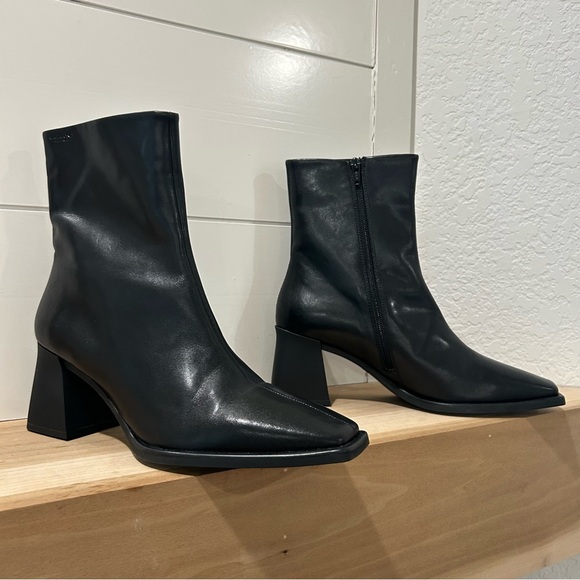 New Vagabond Hedda Leather Boots Black - Picture 3 of 7